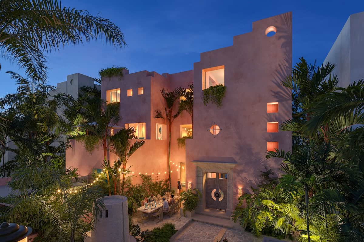 Casa coral fachada isla mujeres